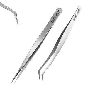 Precision tweezers set MS-11+-15, upgraded anti-static stainless steel tweezers Hand Tools Hardware