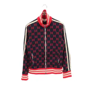 Pre-owned GUCCI Cotton Small Leather Goods GG Jacquard Jacket