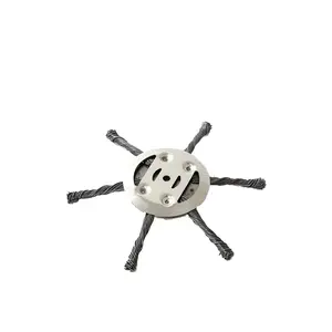 Round Design Grass Trimmer Blade, Durable Steel Wire Brush Grass Trimmer Replacement Head, Power Tool Accessories for Lawn & Garden