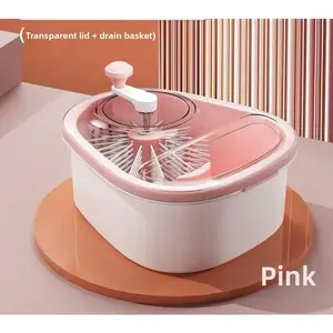 Hands-Free Fruit Basin Drain Basket, New Home-use Fruit & Vegetable Washer