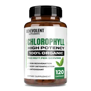 Organic Chlorophyll 700 mg (120 Veggie Caps)