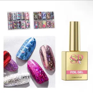 Shin Pink nail art foil gel