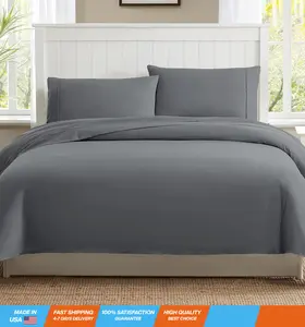 Softan Queen Size Sheet Set - Soft Queen Bed Sheets - Brushed Microfiber Fitted Sheet with 14' Deep Pockets - Breathable 4 Pieces Sheets for Queen Size Bed - Bedding Sheets & Pillowcases, Grey