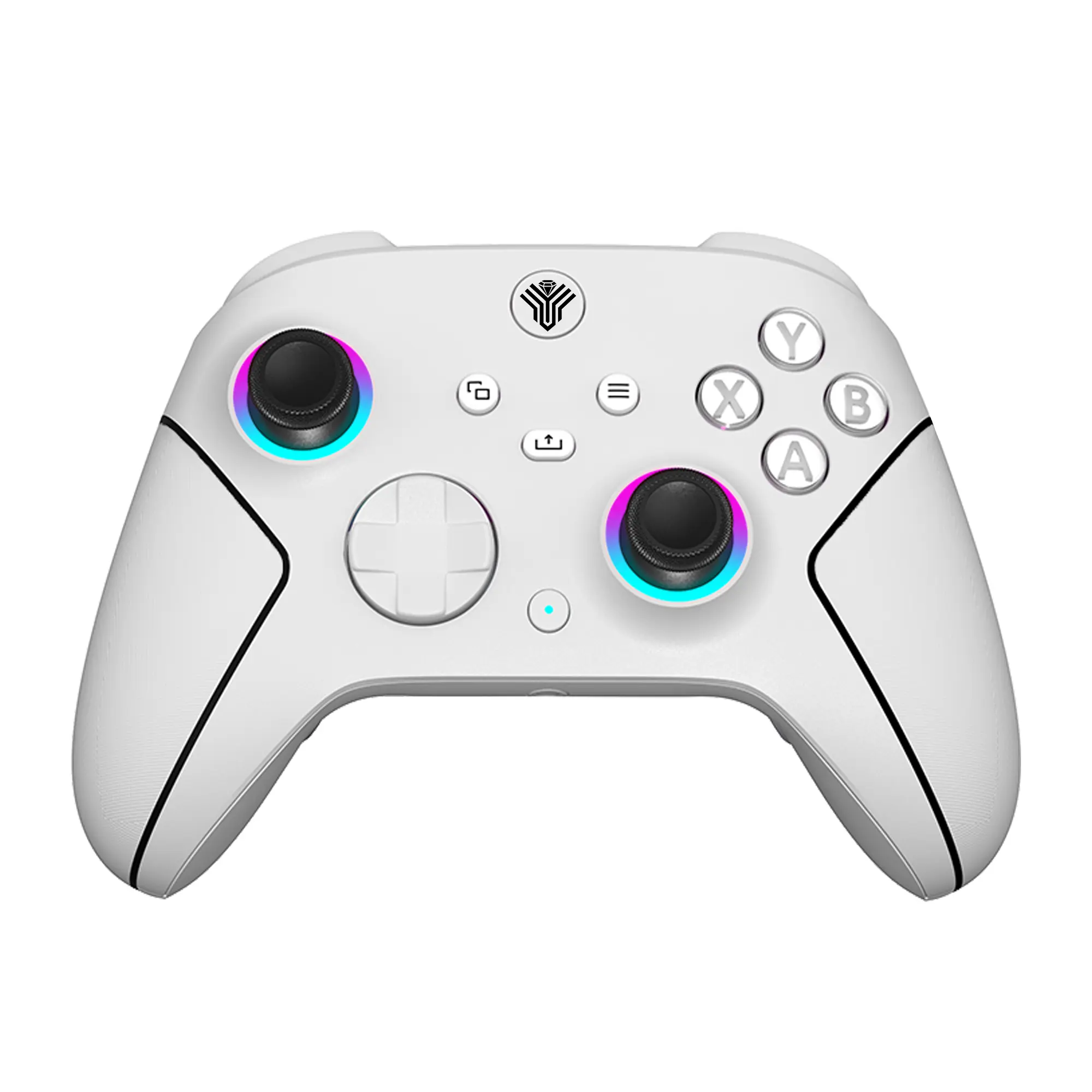 YUYIU Wireless Controller for Xbox Series X|S & Steam PC, Hall Effect Anti-Drift Joysticks, Programmable Macro Back Buttons, RGB Lighting, Dual Vibration, Turbo Function, 3.5mm Audio Jack, 1000mAh Battery, Birthday Gift for Gamers
