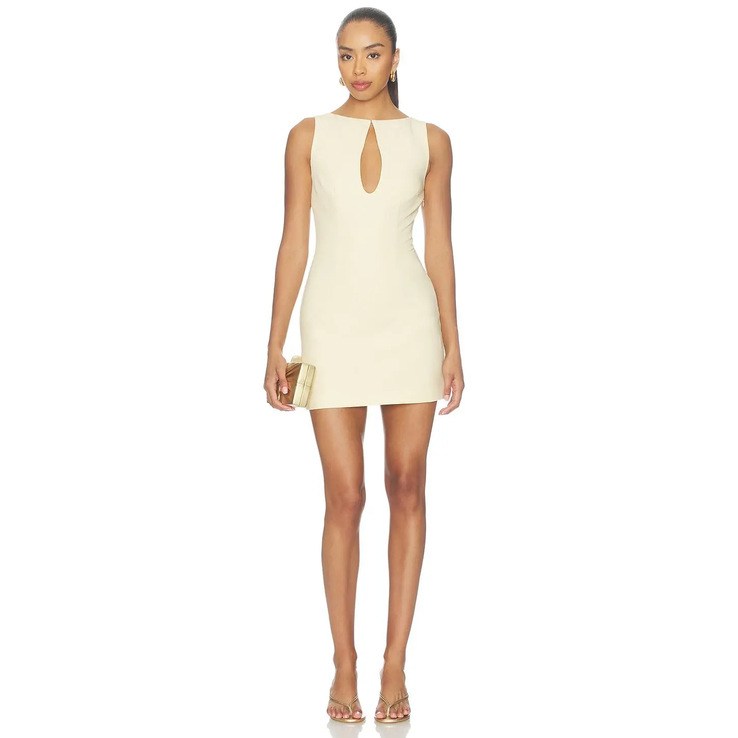 MAJORELLE Elliot Mini Dress in Butter Yellow
