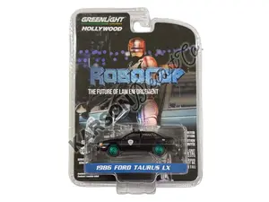 CHASE 1986 Ford Taurus LX Detroit Metro West Police - RoboCop (Hollywood Series 34) Diecast 1:64 Scale Model - Greenlight 44940D