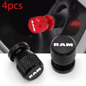 Car Wheel Tire Valve Caps Tyre Stem Covers Airdust Waterproof For RAM SRT 1500 2500 3500 Accessories Misc