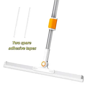 Magic Silicone Broom,Multifunctional Silicone Floor Squeegee,50cm Scraper Head,Retractable 68 to 122cm Adjustment Rod,Squeegee for Pet Hair,Water,Dust,Tile & Wood Floors Etc