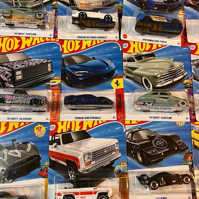 Hot Wheels Diecast Car Collection Featuring Honda Civic, Camaro, and Ford F-150 Raptor Models for Collectors