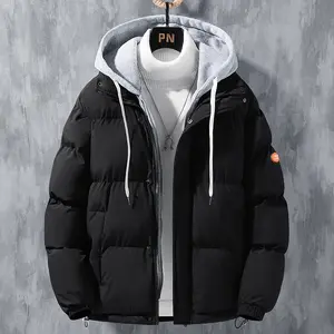 Men Hooded Winter Jacket Windproof