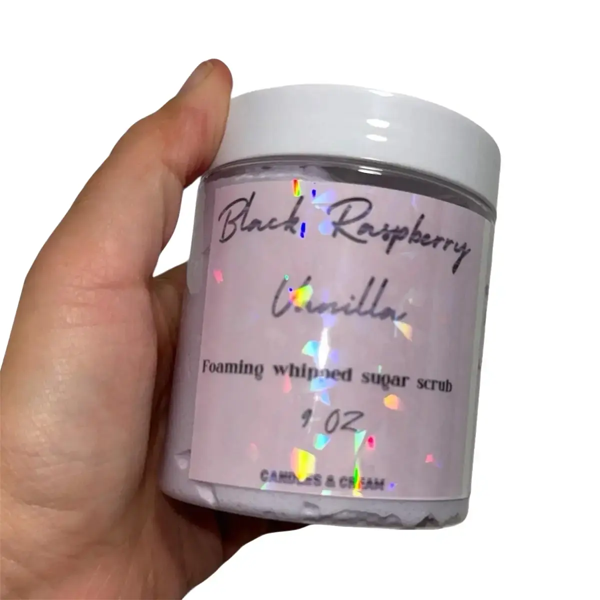 Black Raspberry Vanilla Foaming Sugar Scrub for Gentle Exfoliation