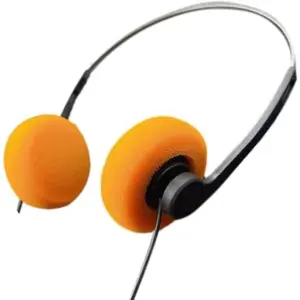 Retro Over-Ear Headphone,Vintage Feelings Underwire Headphones,Retro Lightweight Earphones,Hi-Fi Stereo Earphone Headset,Headphone For Most Mobile Phones,Playback Pevices Headphones (Orange)