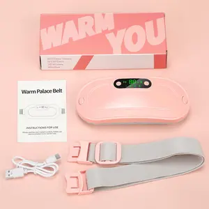 Heating Pad, Portable Cordless Fast Heated Pad, Electric Belly Wrap Belt with 3 Heat Levels & 4 Massage Modes, Menstrual Back Belly Pain Relief Warm Gifts for Women Girls