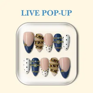 NailPhoria SAFARI HEIRESS -SUMMER Handmade Press-On Nails | Reusable, Salon-Quality, Long-Lasting, Glossy Design