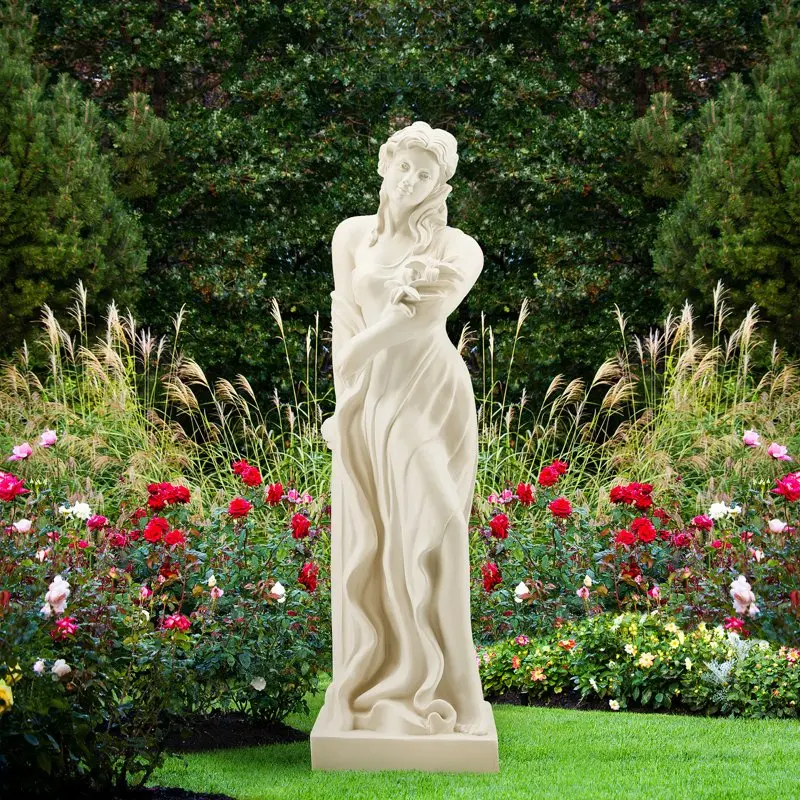 51.2'' Religious Decorations Nymph Statue Outdoor, Spiritual Garden Decor, Waterproof Sculptures