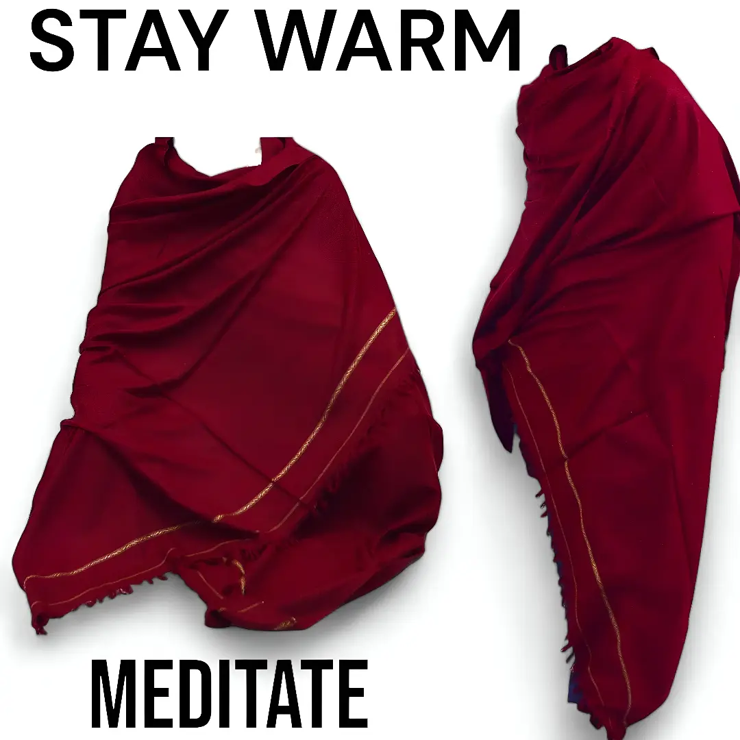 Unisex Handmade Wool Shawl Wrap for Meditation, Wedding, Gift and all other Occasions (7FTx4FT)