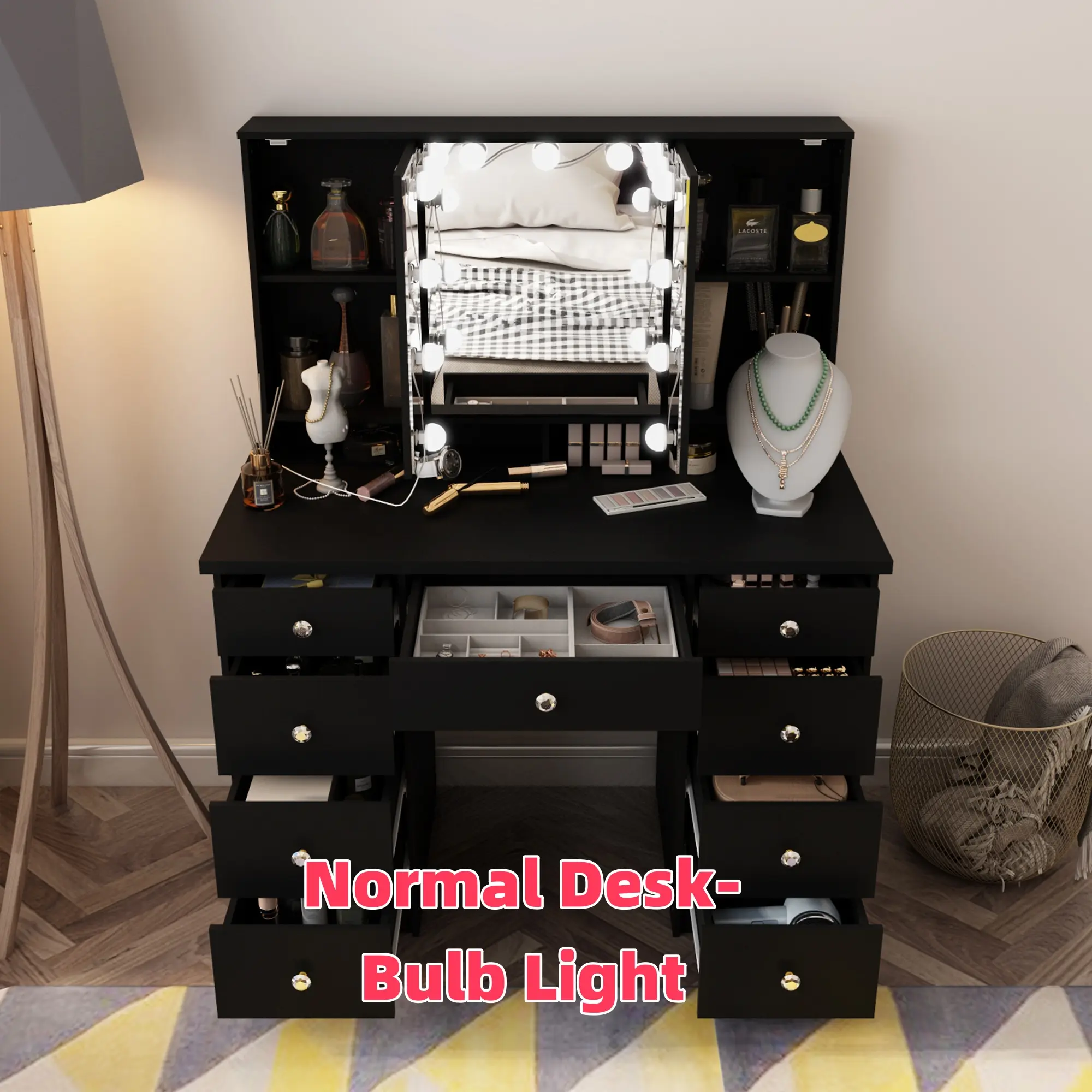 Normal Desk-Bulb Light-Black