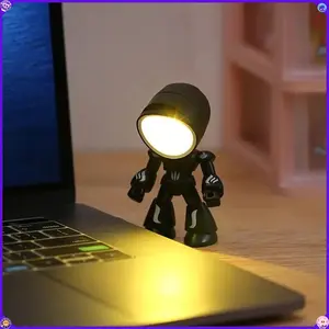 LED Mini Night Light, Lonely Robot Cartoon Cute Robot Design Companion Table Light for Halloween, Christmas, Thanksgiving Gifts