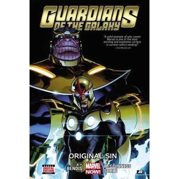 Used Comic Book - Guardians of the Galaxy, Volume 4: Original Sin by Brian Michael Bendis (Paperback, 136pp, Good Condition) - English, Features Nova & Drax