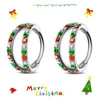 2Pcs Double Christmas Rings