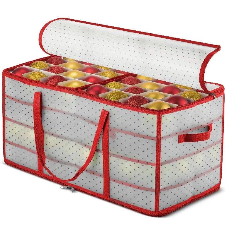 Christmas Ornament Storage Box Organiser Plastic