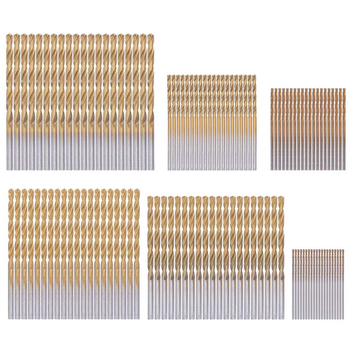 120 Pcs Titanium Drill Bit Set HSS Drill Bits for Metal, Steel, Wood, Plastic, Copper, Aluminum Alloy, 1mm to 3.5mm
