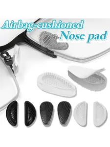 5 pairs nose pads, eyeglass nose pads, air cushion buffer nose pads for glasses, invisible self-adhesive nose pads, teardrop D-shaped airbag eyeglass nose pads, air cushions for glasses, non-slip eyeglass nose pads, transparent eyeglass nose pads