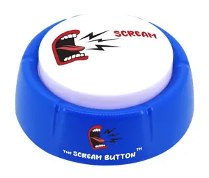 Talkie Toys Products The Scream Button - Man and Woman Voice Screams Talking Button - Funny Talking Button, Stress Relief Talking Toy and More