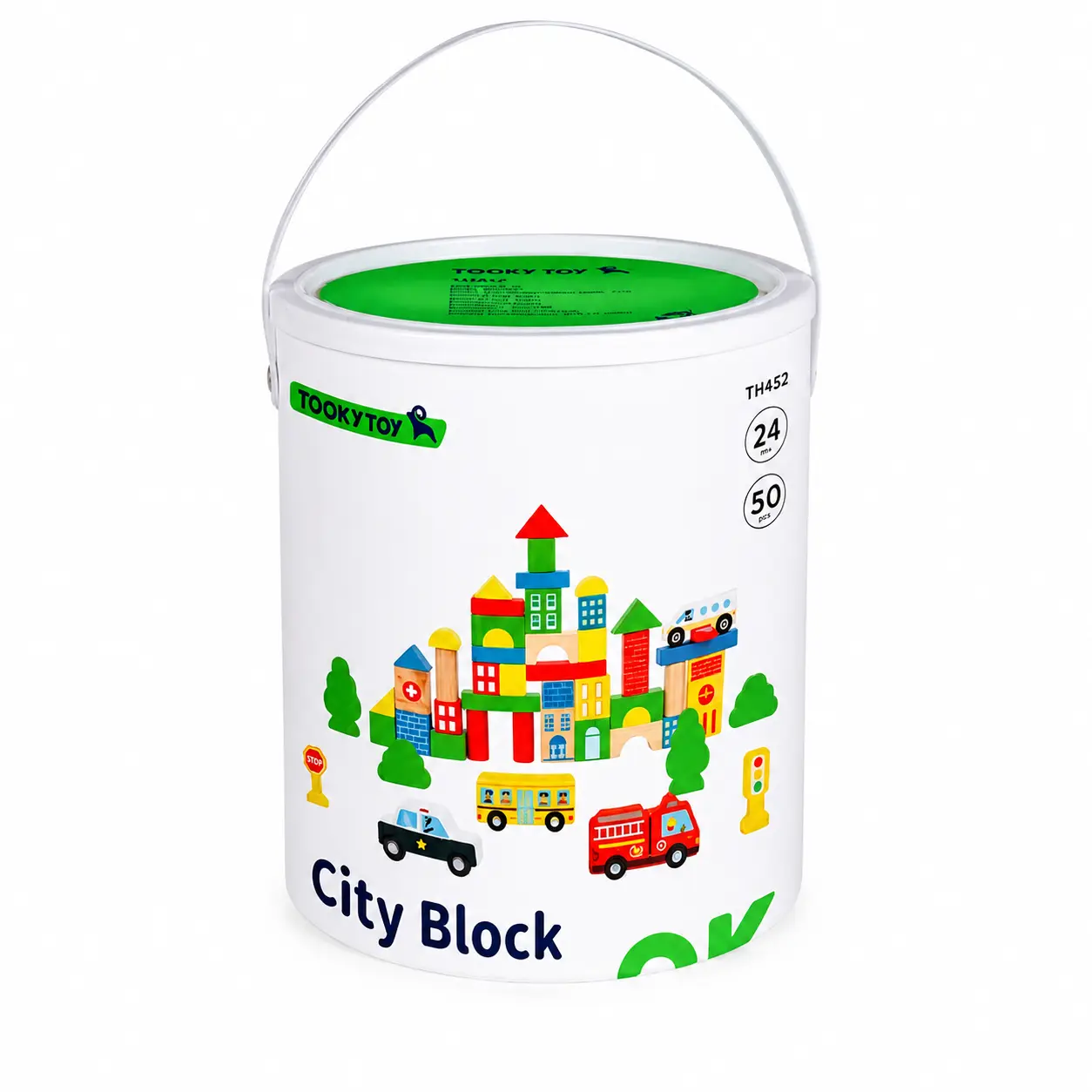 Wooden City Building Blocks Set for Kids – Montessori Stacking & Learning Toy, Educational Preschool Building Toy for Toddlers Ages 2+