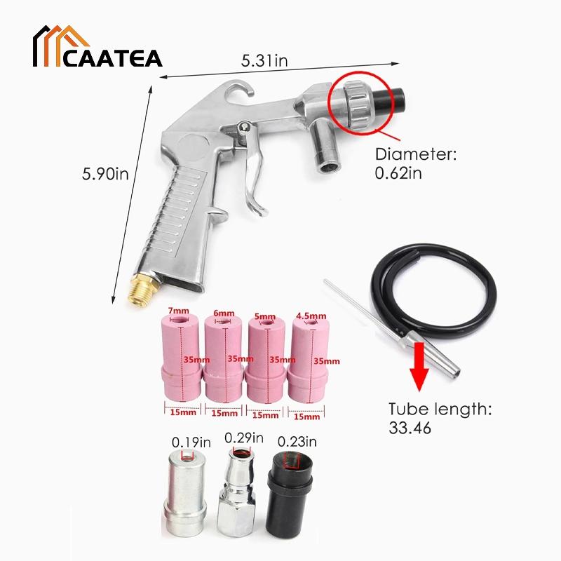 high-Precision Sandblaster Abrasive Air Sand Blasting Gun Efficient Kit Precise Spraying Contains Multiple Types Of Nozzles Sandblasting Machine Strong Sandblasting Tool Cleaning tools Rust Removal tools Polishing tools