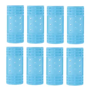 VOCOSTE Convenient Heatless Voluminous Hair Roller for Women 2.68"x1.18" Blue 8 Pcs