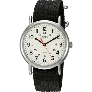 Weekender Unisex Analog Watch| INDIGLO Backlight| Adjustable Durable Nylon Fabric Slip Through Strap