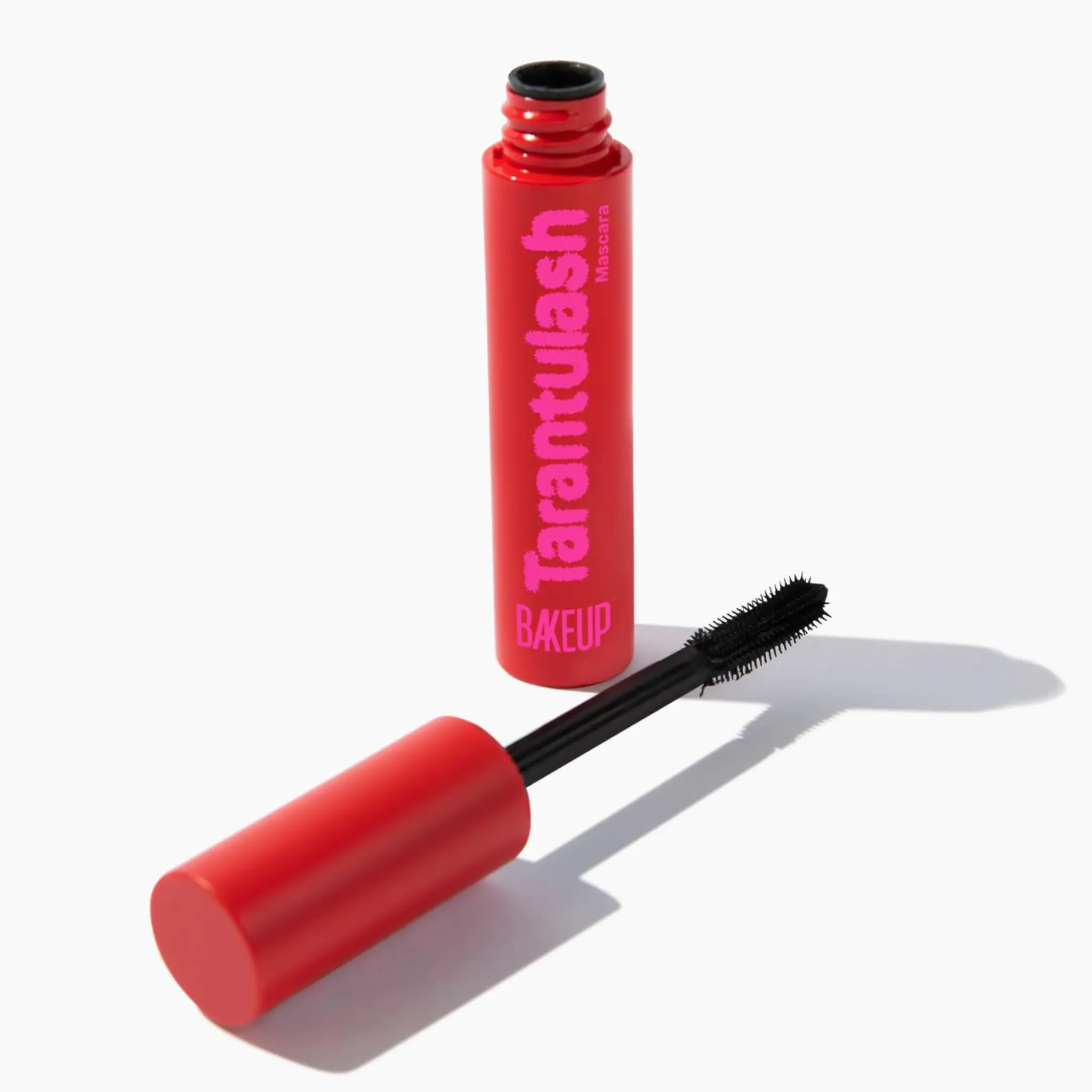 BAKEUP Tarantulash Brush-On Mascara, Italy-Made Hyaluronic Acid Formula - Soft Touch, Weightless, Volumizing Inky Black, Conditioning & Protective, Long-Lasting for Bold Spidery Lashes, Flawless Look Daily Cosmetic, Glycerin, Dramatic Lashes, Synthetic