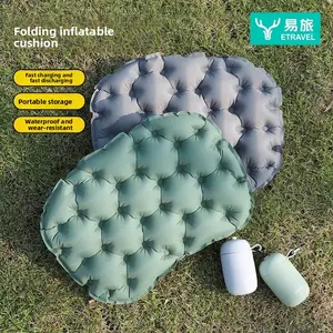 Outdoor Inflatable Cushion Outdoor Camping Picnic Single Portable Portable Butt Cushion Easy to Store Travel Thickened Cushion