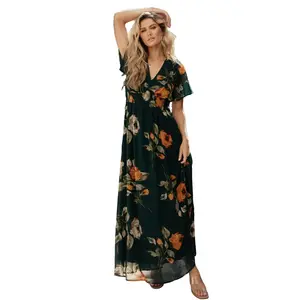 Birdie Maxi Dress | Deep Topaz Floral