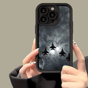 Jet Fighter Formation Patterns-Themed Phone Case, High Quality Protective Phone Case, Suitable for iPhone 17/16/15/14/13/12/11 Pro, Plus, Pro Max, Mini, X, XS,XSMAX, XR and Other Smartphone Series, Shockproof, Lightweight, TPU Material.