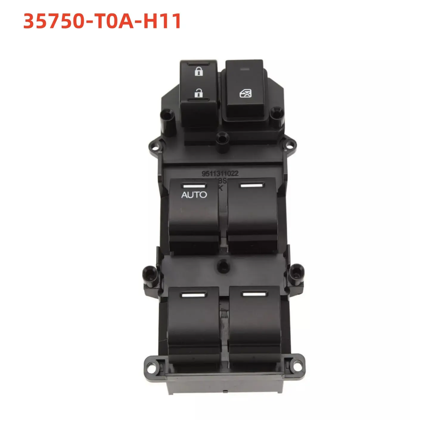 LHD 1x Power Window Switch Unit, OE 35750-T0A-H11, 24 Pins Push Button Window Control for Honda CRV 2014-2017, Direct Replacement, Good Operation, Easy Install, Fast Shipping, 1-Year Warranty