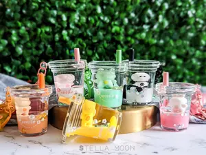 Frog Liquid Keychain, Chicken Bag Charm, Bear Key Ring Accessory, Cute Pig Animal Drink Liquid Shaker, Anxiety Fidget Toy, Smile Panda keychains cute keychain