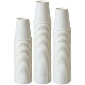 Paper Cups, 100 Count 8 Oz Coffee Cups, Paper Coffee Cups 8 Oz Hot Cups for party Home Office