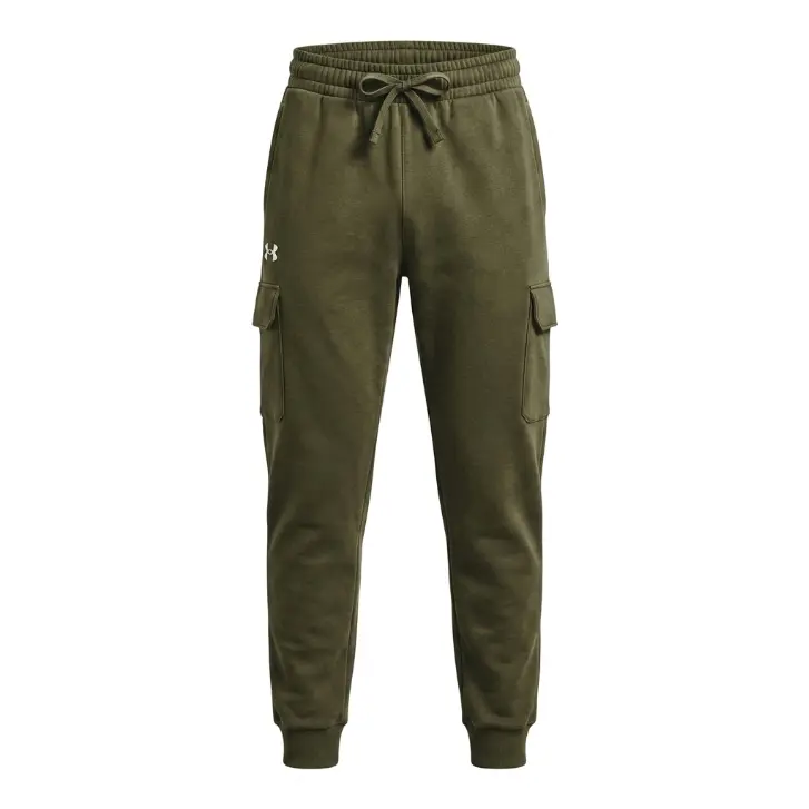 Under Armour UA Rival Fleece Cargo Jogger - Olive Green - Men's