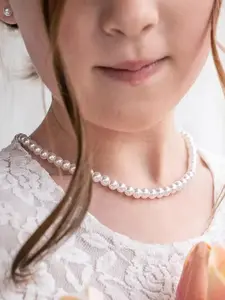 Fashion White Imitation Pearl Dainty Choker Necklace For Girls Children Party Wedding Jewelry Accessories Gifts