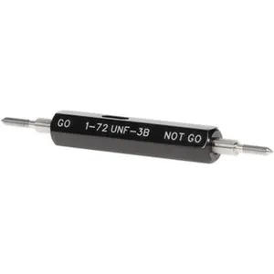SPI Plug Thread Gage: #1-72 Thread, 3B Class, Double End, Go & No Go Handle Included 34-342-6