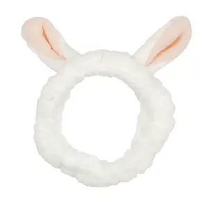 Animal Headband Soft Elastic Fleece Kawaii Accessory