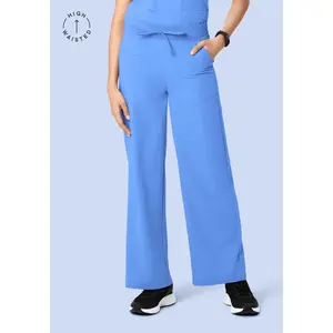 High Waisted Wide Leg Ceil Blue High Waisted Wide Leg Ceil Blue