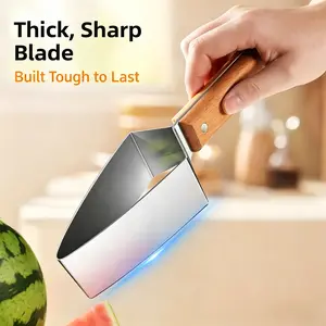 No More Messy Watermelon! 2-in-1 Watermelon Cutter Slicer, Effortless Cube Cutter for Summer Parties & Picnics