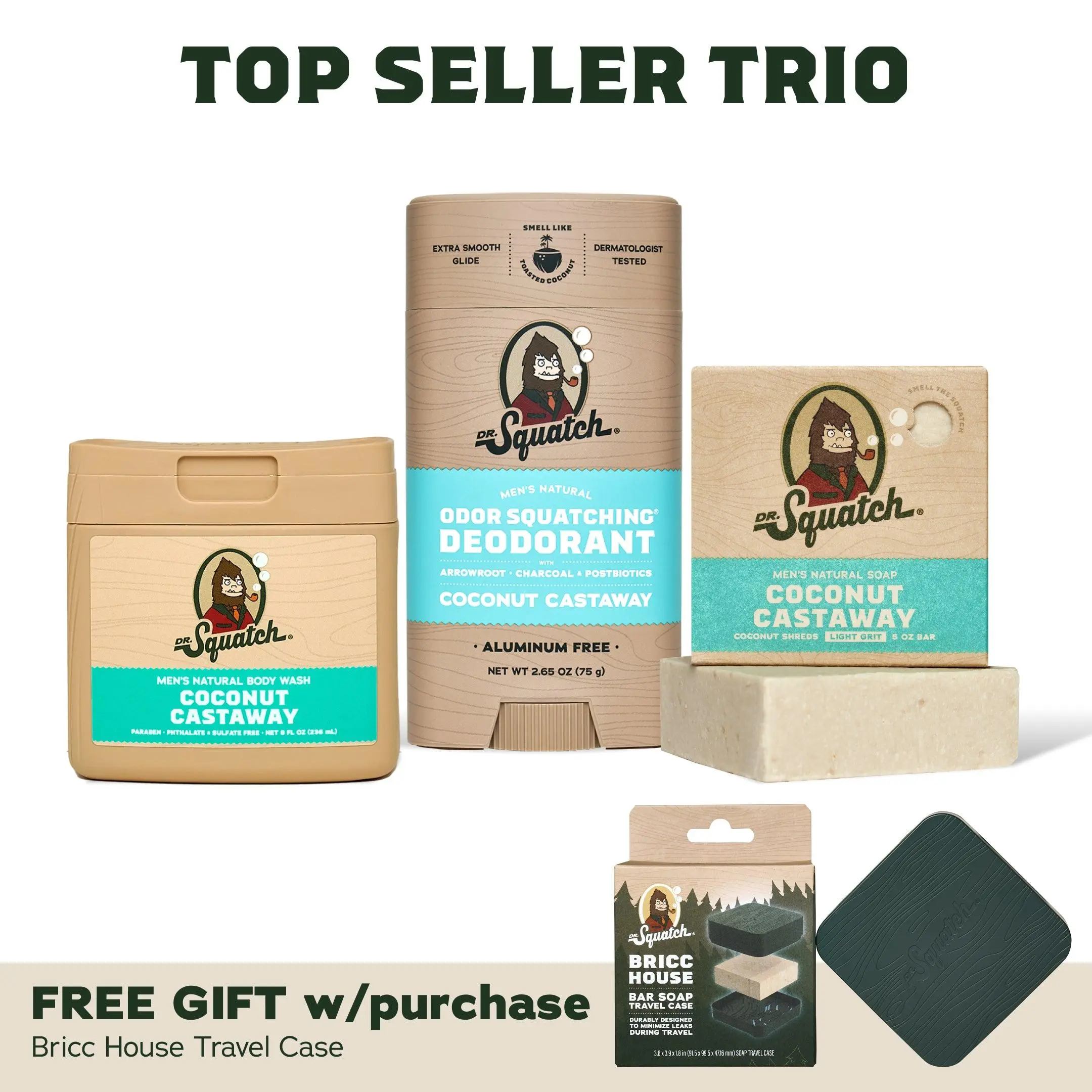 Soap, Deo, Body Wash + Travel Case V4