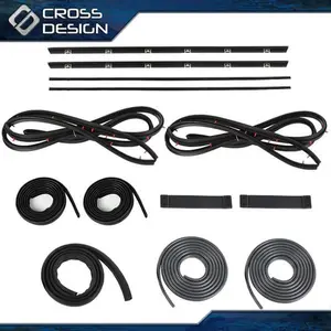 CROSSDESIGN Fit For Suzuki Samurai SJ410 SJ413 Door Window Trim Molding Seal Garnish Whisker