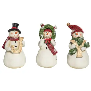 C&F Home Joy Snowmen Figurine Set of 3 C&F Home Joy Snowmen Figurine Set of 3