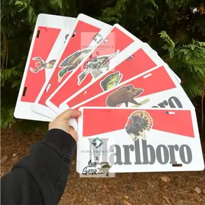 Vintage Marlboro Animal License Plate
