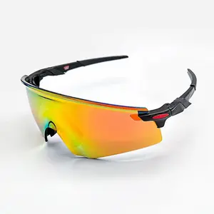 Outdoor Windproof Cycling Glasses Fashionable Colorful Running Sunscreen Sunglasses Bicycle Large Frame Sports